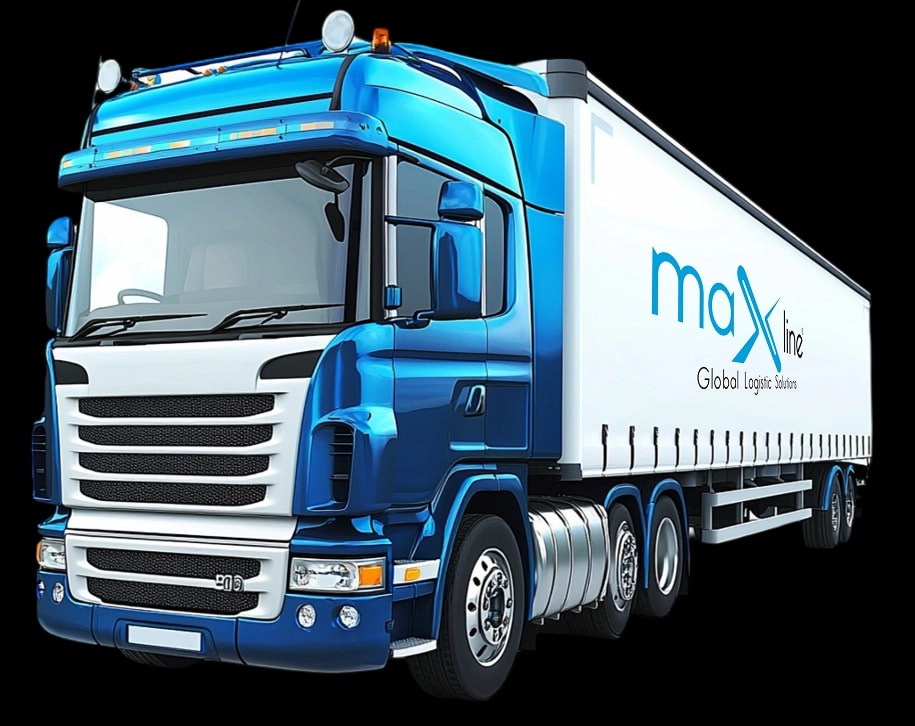 Maxline Global's modern freight truck representing our land freight capabilities