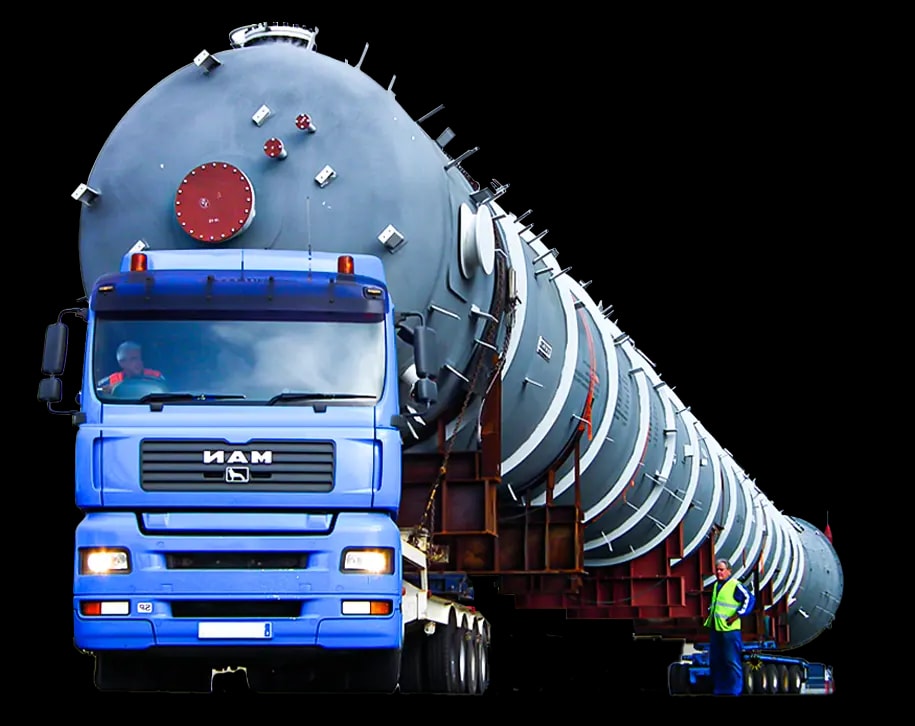 Maxline Global handling large project cargo with cranes and specialized equipment